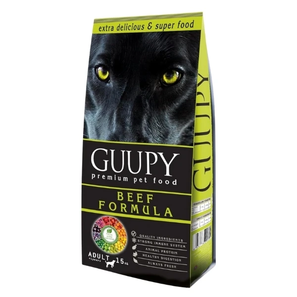 Guupy Biftekli Yetişkin Köpek Maması - 15 Kg
