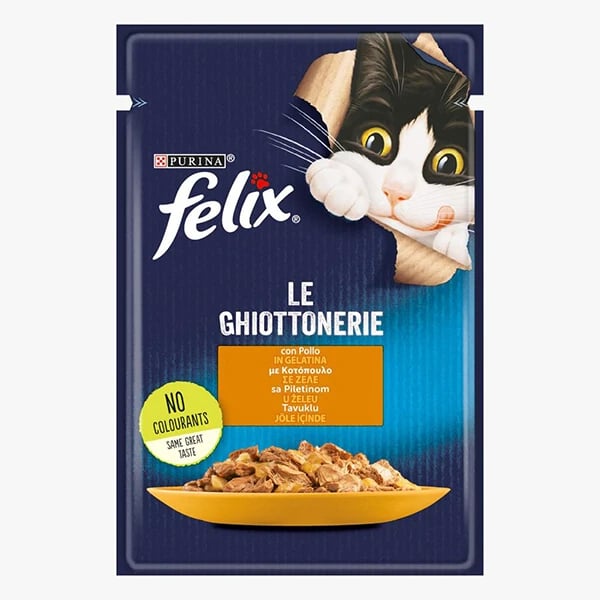 Felix Sensations Taze Jöle İçerisinde Tavuklu Yetişkin Yaş Kedi Maması