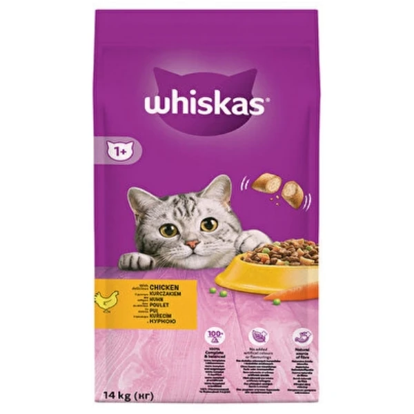 Whiskas Tavuklu ve Sebzeli Yetişkin Kedi Maması - 14 Kg