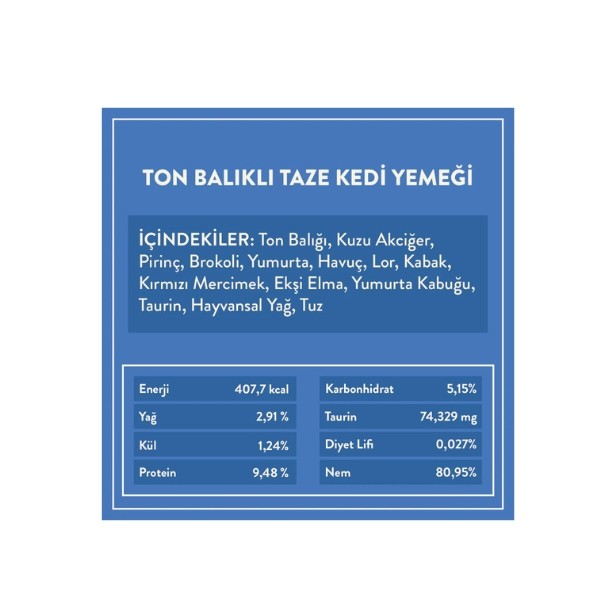 Kito Fresh Ton Balıklı Hipoalerjenik Taze Kedi Yemeği