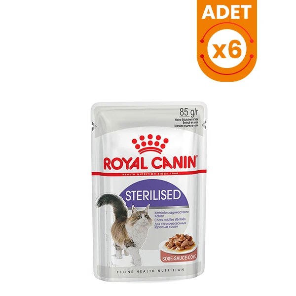 Royal Canin Sterilised Gravy Pouch Kısırlaştırılmış Kedi Maması - 6 Adet 85 Gr