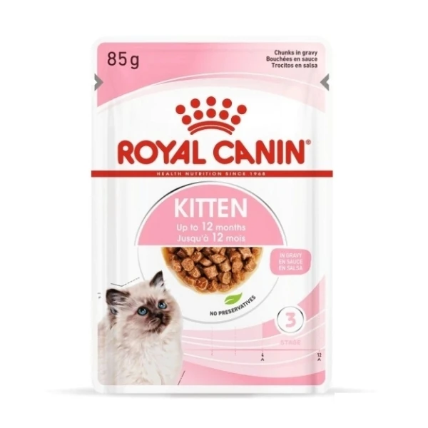 Royal Canin Kitten Gravy Pouch Yavru Konserve Kedi Maması - 85 Gr 1 Adet