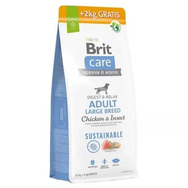 Brit Care Sustainable Tavuklu ve Böcek Proteinli Büyük Irk Yetişkin Köpek Maması