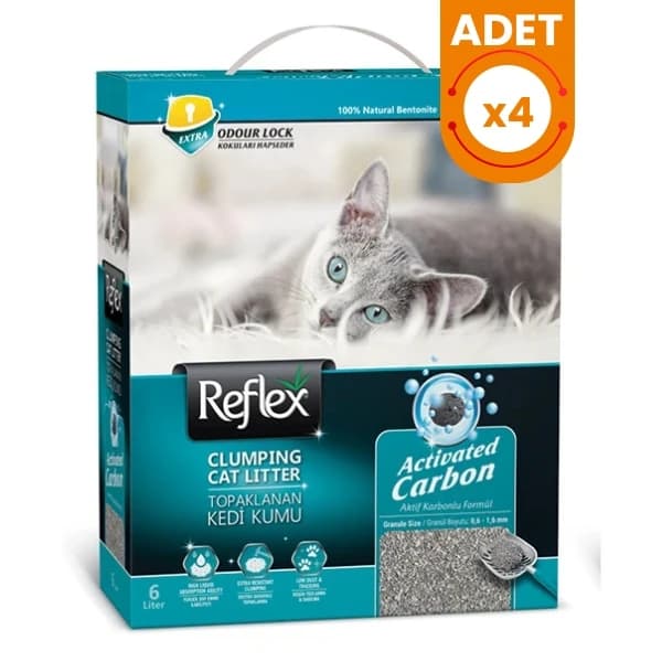 Reflex Hassas Kediler için Aktif Karbonlu Topaklanan Kedi Kumu