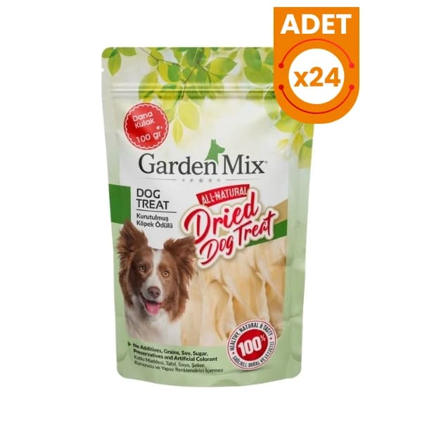 Garden Mix Kurutulmuş Dana Kulak Köpek Ödül Maması