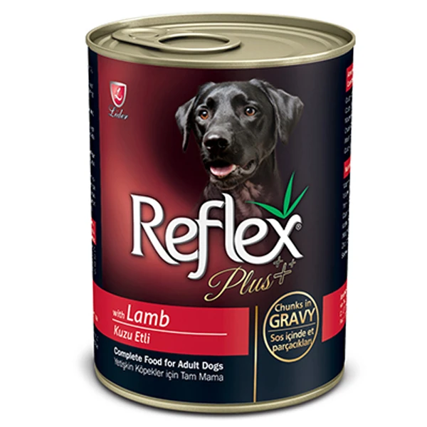 Reflex Plus Adult Kuzulu ve Karaciğerli Yetişkin Konserve Köpek Maması - 1 Adet 400 Gr
