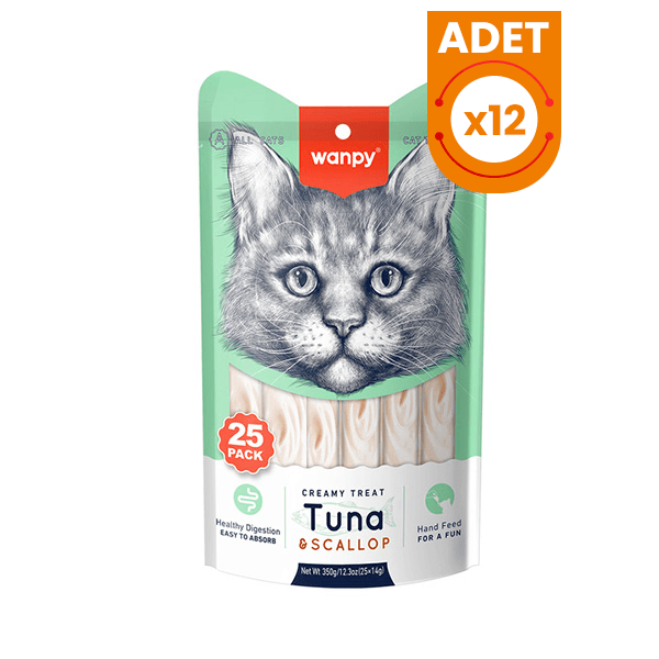 Wanpy Ton Balıklı ve Deniz Taraklı Sıvı Kedi Ödülü