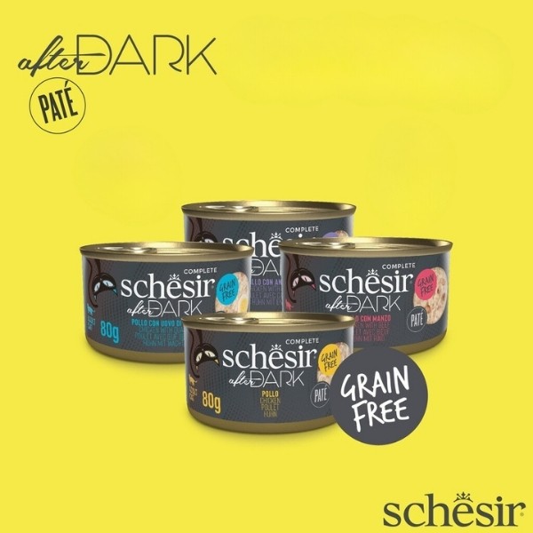 Schesir After Dark Pate Et Suyunda Karışık Lezzetler Yetişkin Konserve Kedi Maması