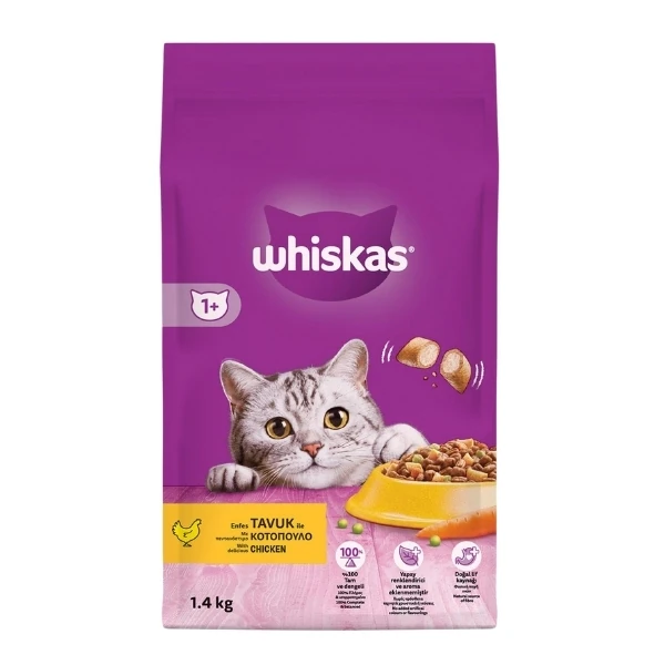 Whiskas Tavuklu ve Sebzeli Yetişkin Kedi Maması - 1.4 Kg