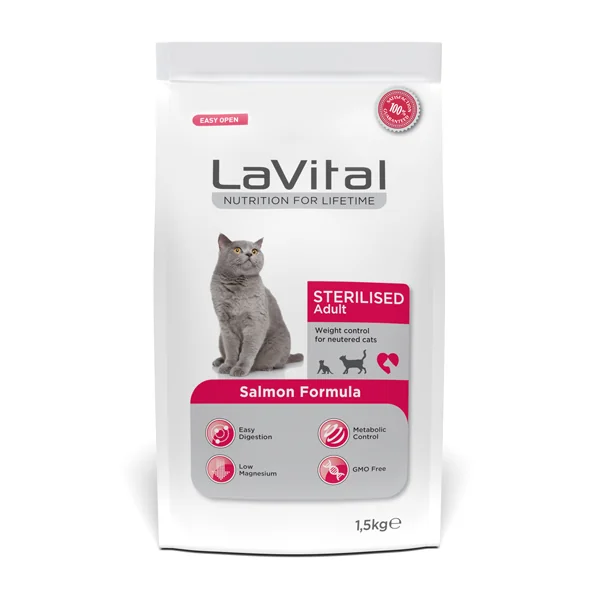 Lavital Sterilised Somonlu Kısırlaştırılmış Kedi Maması