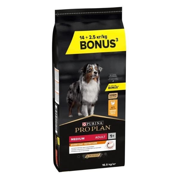 Pro Plan Medium Adult Tavuklu Yetişkin Köpek Maması - 14+2.5 Kg