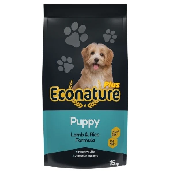 Econature Plus Puppy Kuzu Etli ve Pirinçli Yavru Köpek Maması - 15 Kg