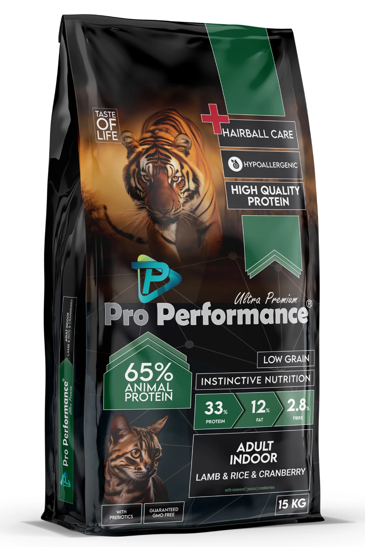 Pro Performance Indoor Kuzulu ve Pirinçli Yetişkin Kedi Maması - 15 Kg