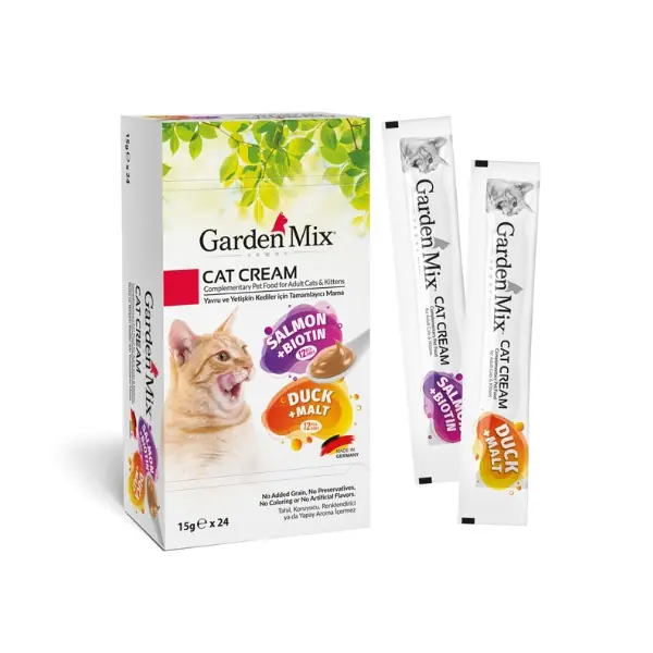 Garden Mix Somonlu ve Ördekli Sıvı Kedi Ödül Maması
