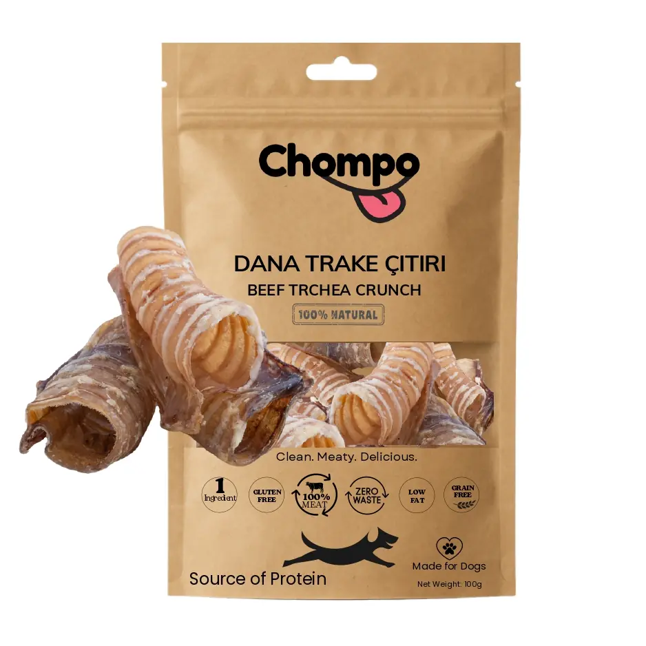 Chompo Kurutulmuş Dana Trake Köpek Ödül Maması