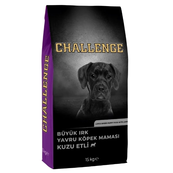 Challenge Kuzu Etli Büyük Irk Yavru Köpek Maması - 15 Kg