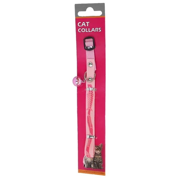 Eastland Balık Desenli Kedi Boyun Tasması Pembe