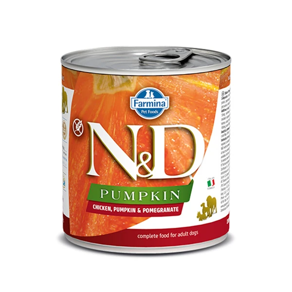 N&D Pumpkin Balkabaklı Tavuklu ve Narlı Konserve Yaş Köpek Maması - 285 Gr