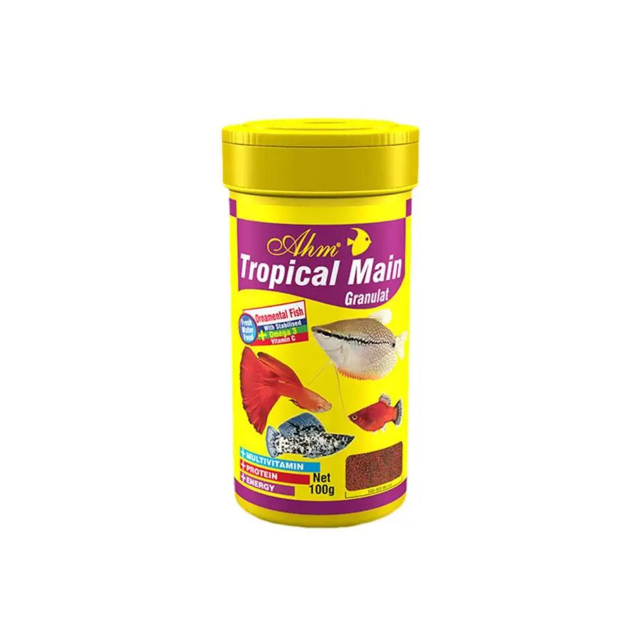 Ahm Tropical Main Granulat Küçük Ağızlı Süs Balığı Yemi