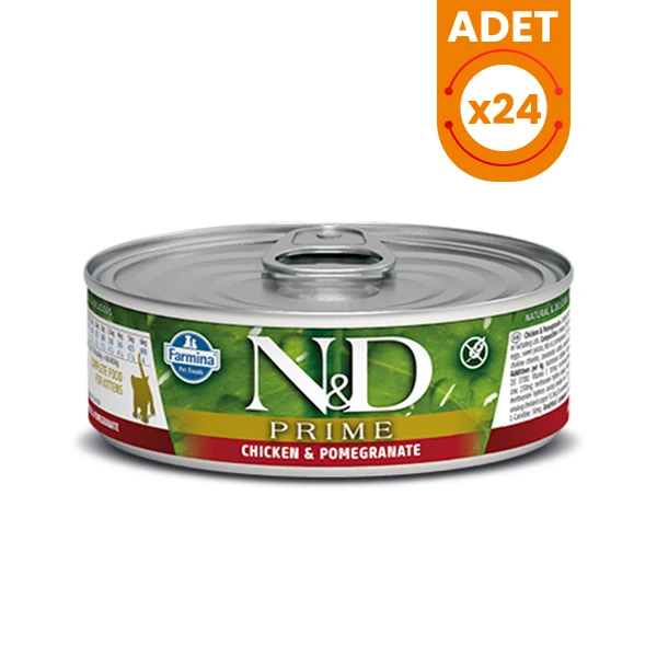 N&D Prime Tavuk ve Narlı Konserve Kedi Maması