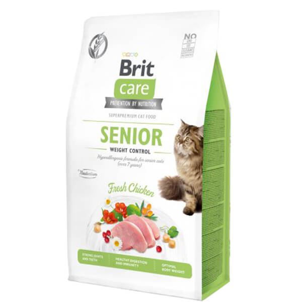 Brit Care Senior Weight Control Düşük Kalorili Yaşlı Kedi Maması