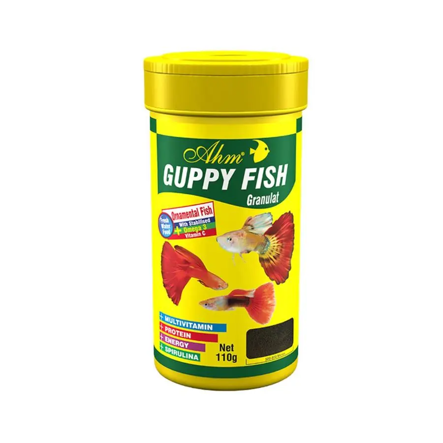 Ahm Guppy Fish Granulat Lepistes Balık Yemi