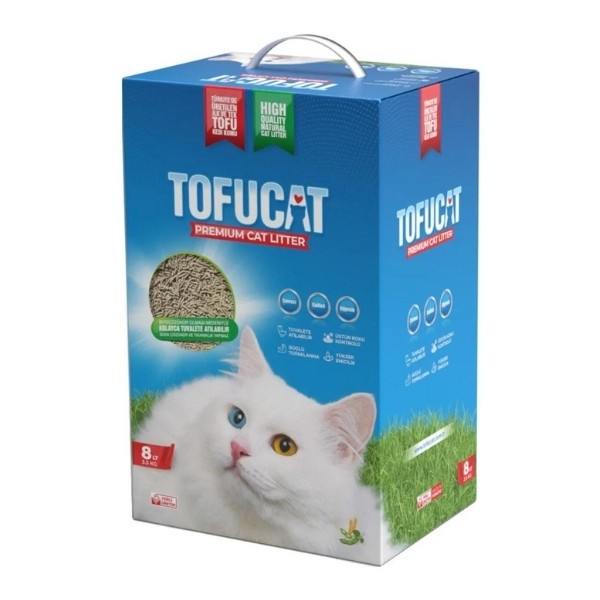 TofuCat Tuvalete Atılabilen Koku Hapsedeci Topaklanan Doğal Kedi Kumu