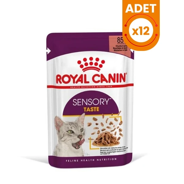 Royal Canin Sensory Taste Pouch Yetişkin Konserve Kedi Maması - 12 Adet 85 Gr