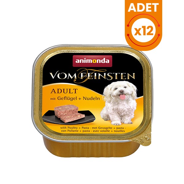 Animonda Kümes Hayvanı ve Makarnalı Yetişkin Köpek Konservesi