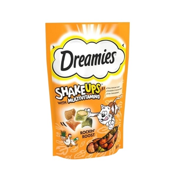 Dreamies ShakeUps Multivitamins Kümes Hayvanlı Kedi Ödül Maması