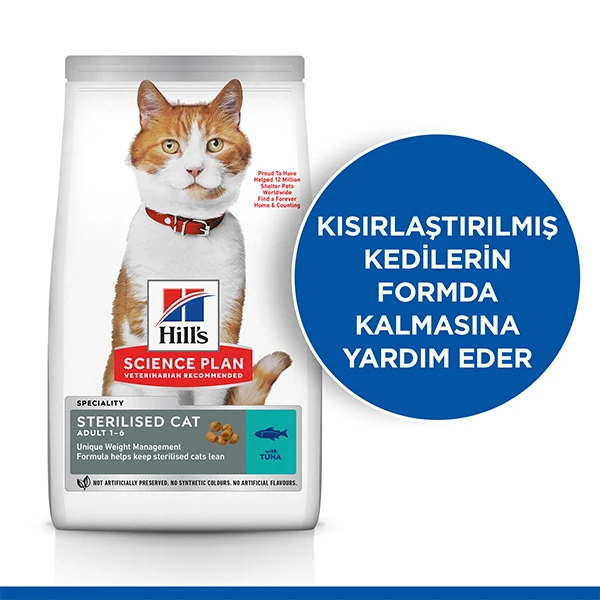 Hills Young Sterilised Ton Balıklı Kısırlaştırılmış Kedi Maması - 10 Kg