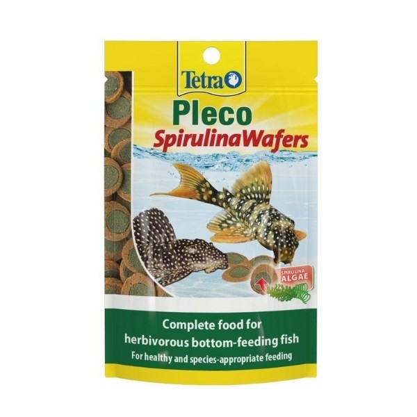 Tetra Pleco Spiriluna Wafers Bitkisel Dip Balık Yemi