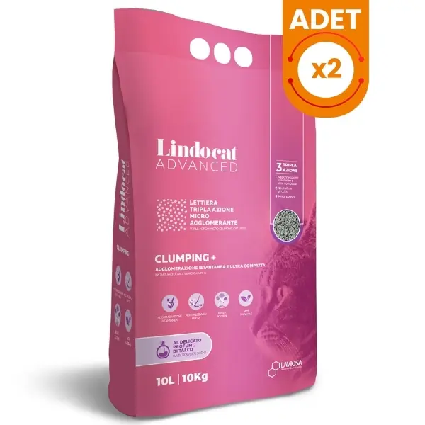 Lindocat Advanced Bebek Pudralı Ekstra Güçlü Topaklanan Gri Kedi Kumu