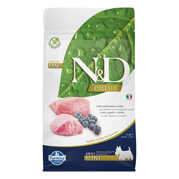 N&D Prime Kuzu Etli Küçük Irk Yetişkin Köpek Maması - 800 Gr