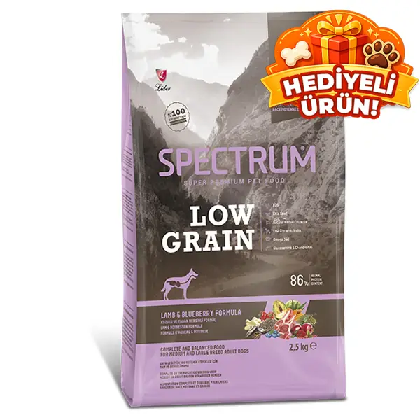 Spectrum Düşük Tahıllı Kuzulu ve Yaban Mersinli Orta ve Büyük Irk Yetişkin Köpek Maması