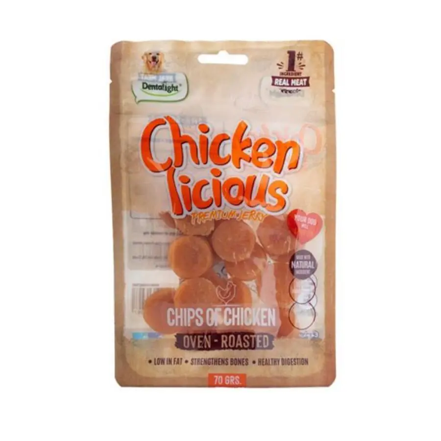 Dentalight Chicken Chips Tavuk Etli Köpek Ödül Cipsi
