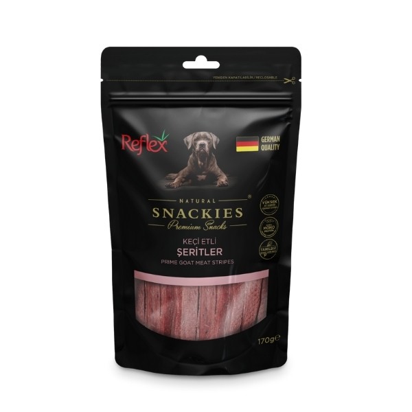 Reflex Snackies Natural Keçi Etli Şerit Tahılsız Köpek Ödül Maması