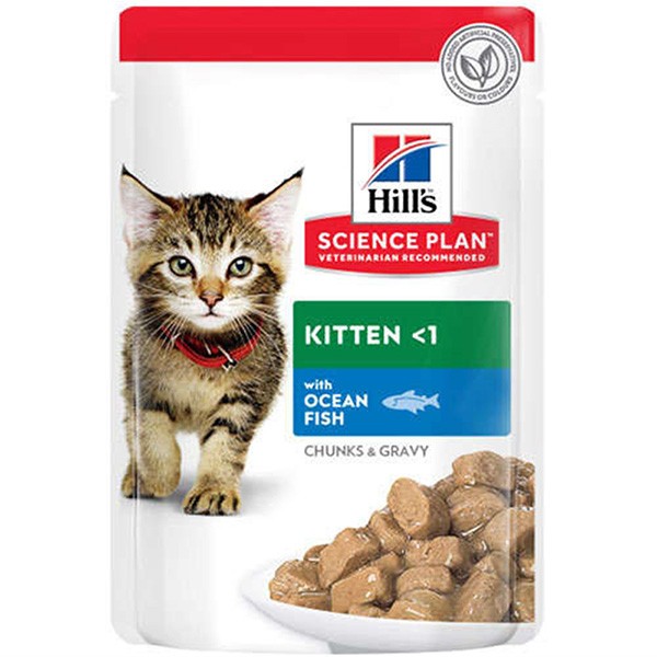 Hills Kitten Okyanus Balıklı Pouch Yavru Konserve Kedi Maması