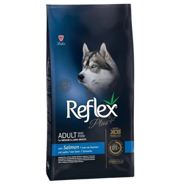 Reflex Plus Somonlu Orta ve Büyük Irk Yetişkin Köpek Maması