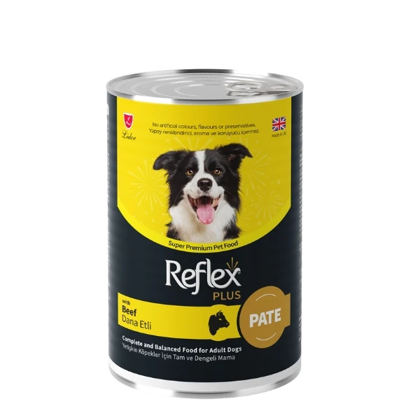 Reflex Plus Pate İçinde Dana Etli Yetişkin Konserve Köpek Maması - 1 Adet 400 Gr