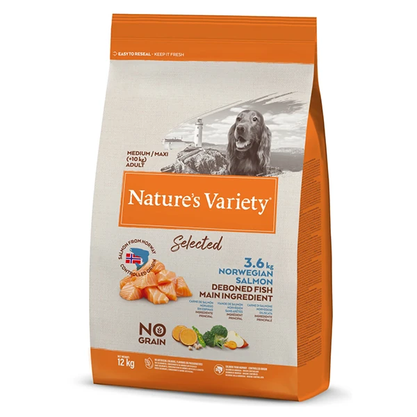 Natures Variety Norveç Somonlu Orta ve Büyük Irk Yetişkin Köpek Maması - 12 Kg