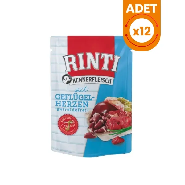 Rinti Yürekli Pouch Yetişkin Köpek Konservesi