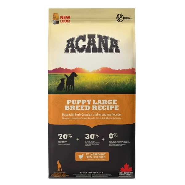 Acana Puppy Large Tahılsız Tavuklu ve Balıklı Büyük Irk Yavru Köpek Maması - 17 Kg