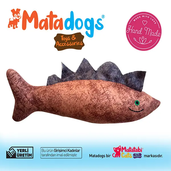 Mata Dogs Spino Balık Şekilli Köpek Oyuncağı