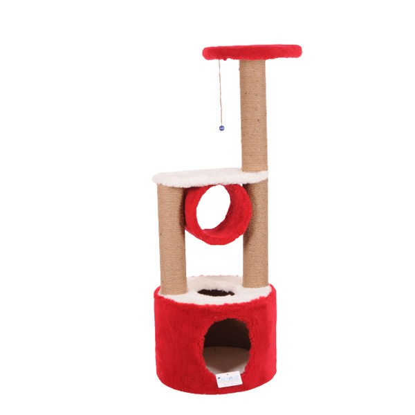 Cat Hause S05 Yuvalı Katlı Kedi Tırmalama Evi
