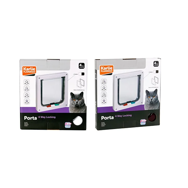 British Shorthair İçin Aksesuar Kontrol Listesi: 10 Önemli Parça 6 Karlie Kilitli İnce Kedi Kapısı