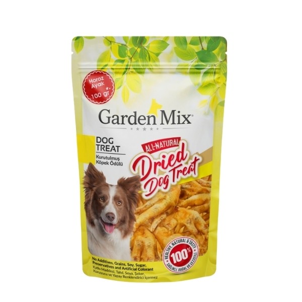 Garden Mix Kurutulmuş Horoz Ayak Köpek Ödül Maması