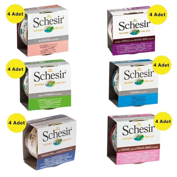 Schesir Karışık Lezzetler Konserve Kedi Maması