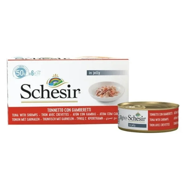 Schesir Multipack Prawns Konserve Kedi Maması