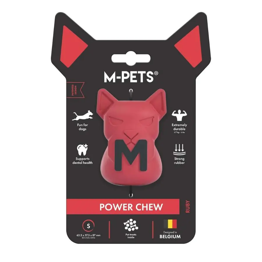 M-Pets Power Chew Kauçuk Köpek Ödül Oyuncağı Ruby